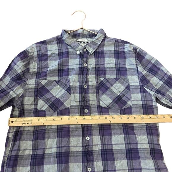 Warp and Weft Long Sleeve cotton Plaid Shirt size XL - Picture 6 of 6